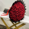 Buyer will receive a bouquet with 100 Red roses  