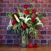 Grand and Glorious! We pair a dozen premium red roses with white