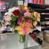 Mixed flowers in a medium/large Vase
