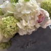 Our small signature luxe box filled with dreamy green and white monochromatic