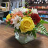 Delight someone special, including yourself, today! Featuring in season roses, Gerbera daisy