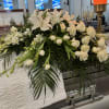 Our Sympathy Collection includes this casket spray with a color choice of