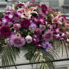 Our Sympathy Collection includes this casket spray with a color choice of