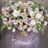 DELUXE size is in the photo. 
The luxurious Blush Pink Box arrangement