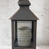 This mini lantern comes with the led candle. The lantern reads.. When