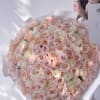 An enchanting arrangement of ivory and champagne garden roses, Ivory Dream is