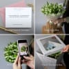 A fresh and airy blend of powder blue hydrangeas and delicate lisianthus