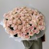 A mono-bouquet of premium Pink Mondiale roses, known for their unique gradient