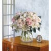 A whisper-quiet affirmation of love. Subtle shadings of pink and white roses