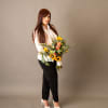 An organic hand tied bouquet that feels like a ray of sunshine.
Designed