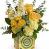 Make your appreciation shine! This stylish gift of yellow blooms, hand-delivered in