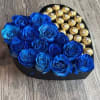Blue roses &amp; ferrero Chocolate