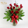 Send love with these 12 premium red roses or any color roses