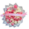 50 White pink roses.
25 White rose.
25 Pink roses.
Ribbon interchangeable with ENGLISH VERSION