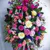 Fresh floral easel spray for sympathy and funeral services. We deliver.