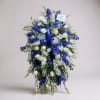Honor a true Dodgers fan with this striking funeral easel spray in