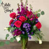Hot pink roses represent passion, desire and appreciation, making this bouquet an
