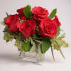 &quot;Amore in Anticipo&quot; features half a dozen exquisite red Ecuadorian roses arranged