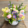 A beautiful mix of spring blooms in soft colors!