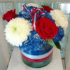 A floral equivalent of Red, White and Blue.   Perfect for