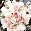 Quicksand Roses (Blush), Vendela Roses (Creme) are put together with a nice