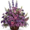 Soothing lavender, respectful purple and compassionate pinks are combined beautifully in this
