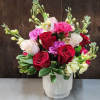 Introducing the &#039;Adeline&#039; bouquet, a harmonious blend of roses and carnations in