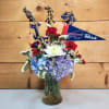 Go Bills Bouquet by Savilles Country Florist featuring red, white, and blue