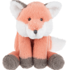 Small 7 inch soft fox plush animal. 