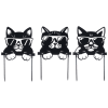 8 inch by 13 inch Laser Cut Cat with Glasses Stake made