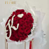 Let your heart speak with a personalized red rose bouquet featuring a