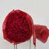 This bouquet celebrates the classic beauty and enduring symbol of love&mdash;red roses.