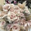 Introducing the &quot;Elegance Bouquet&quot; featuring a mesmerizing array of soft beige roses