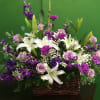 Large basket arrangement that we can change to color palette to what