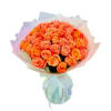 This radiant bouquet of orange roses is a joyful embrace of warmth