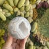 Blue, Gray and White Banded Agate Sphere