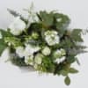 WHITE MIXED FLOWER BOUQUET WITH VENDELA ROSES AND EUCALYPTUS 

Fresh and dreamy.