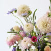 Indulge in the lavish elegance of the &quot;Dahlia Dreams&quot; arrangement. Crafted with