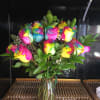 An arrangement of our special Tie-dye Roses.