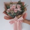 
A soft and elegant arrangement in pastel pink tones, paired with fresh