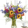 Our version of the Rays of Life Bouquet by FTD is colorful