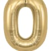 34in gold number 0 great addition to any stuffed animal, box of