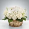 Send this all-white arrangement to the family&#039;s home to let them know
