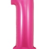 Pink 34in "1" balloon add to any stuffed animal, box of chocolates