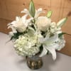 An absolutely beautiful presentation of soft whites that would be fitting to