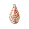 A modern, functional take on classic chinoiserie, the Elanor Budvase in Coral
