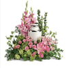 A stunning arrangement covered with pinks and greens that express sincere appreciation.