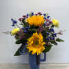 Designer&#039;s choice of beautiful floral in a Hydrojug cup. HydroJug cup colors