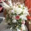 Romantic and timeless, the &ldquo;Blushing Bride&rdquo; bouquet is a stunning hand-tied arrangement
