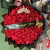 Averages 100 roses with a customizable sash and a crown